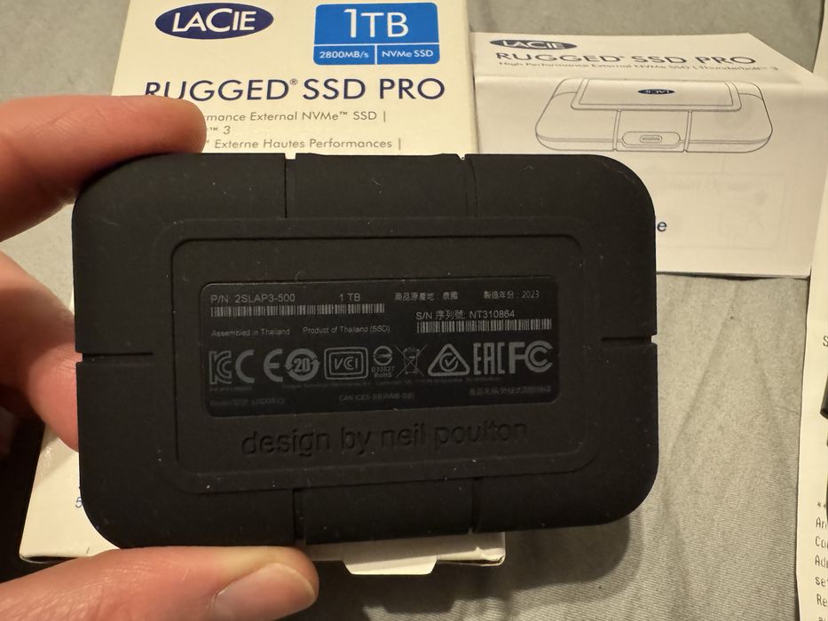 Внешний ssd диск Lacie Rugged pro 1tb sthz1000800 thunderbolt 3