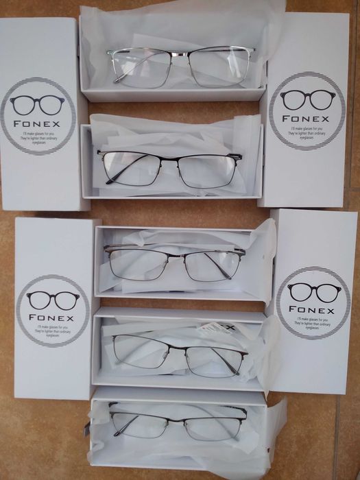 FONEX Titanium Alloy Glasses Frame  Square Eyeglasses Frames