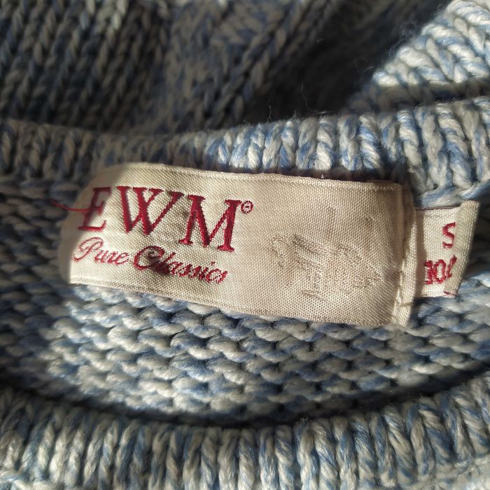 Sweter 36 38 akryl niebieski