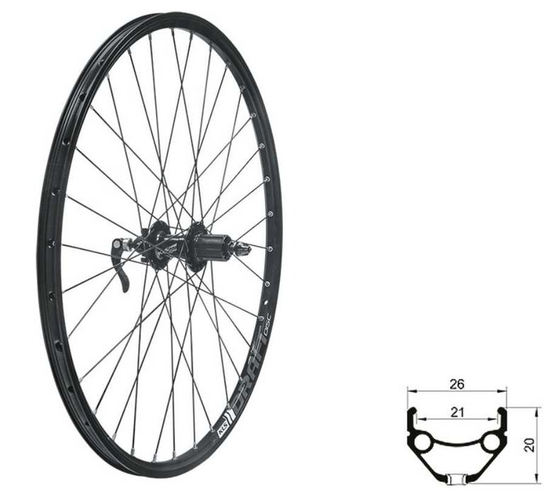 Koło tylne KLS DRAFT DSC R, 27,5"