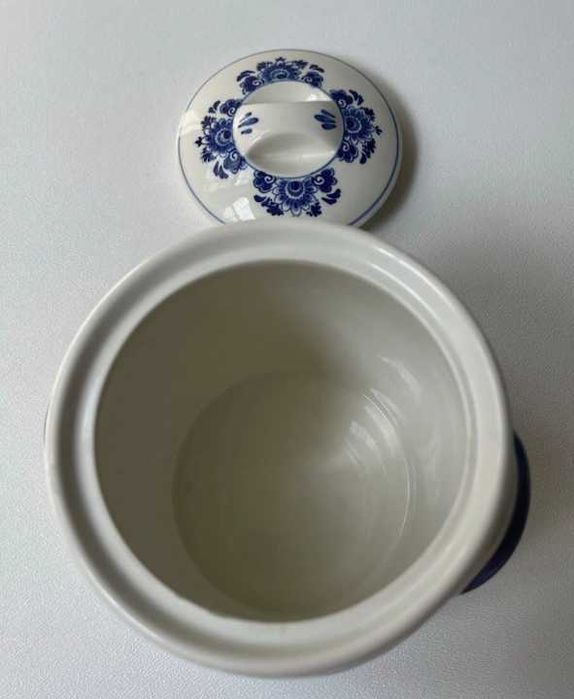 Pote de mostarda holandesa Porcelana Delftware