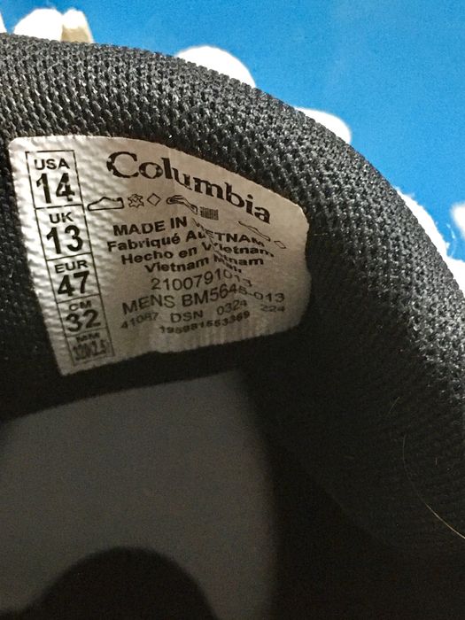 Waterproof Columbia 47 wodoodporne adidasy buty meskie