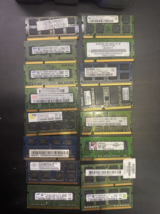 Varios processadores e ram entre outros