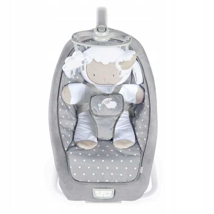INGENUITY Bujaczek leżaczek z wibracją i dźwiękiem Cuddle Lamb 0m+ do 18kg