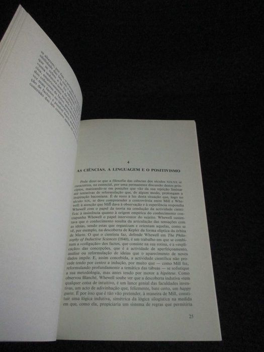 Livro A Filosofia das Ciências Manuel Maria Carrilho 1ª edição 1994