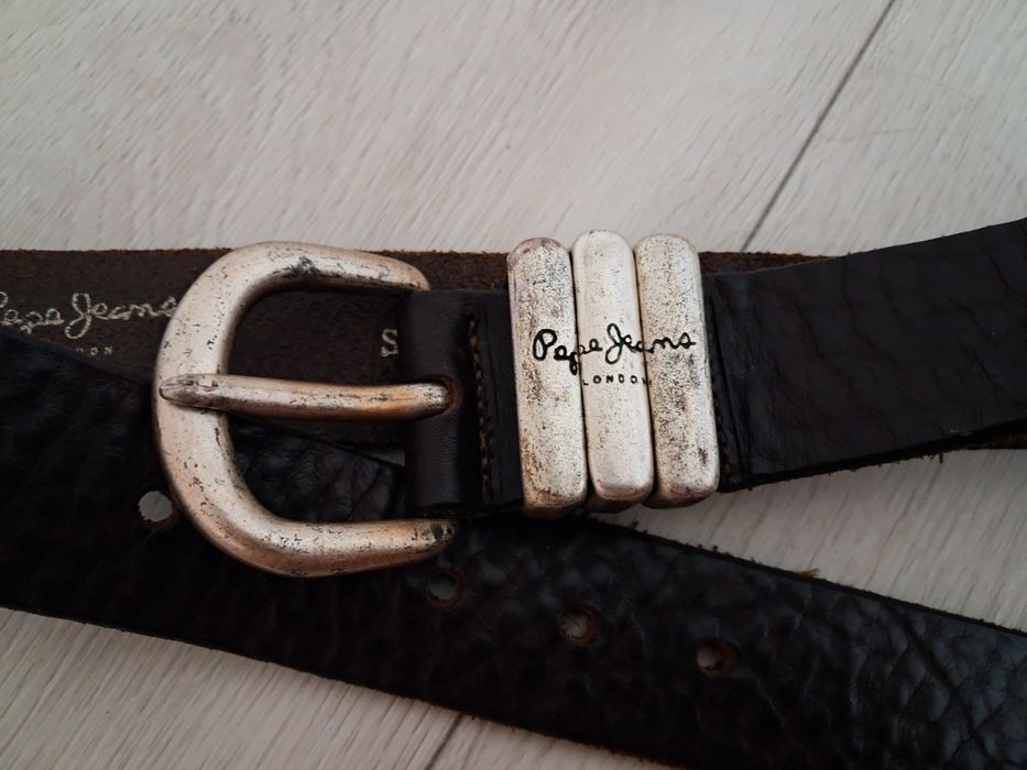 Шкіряний вінтажний пасок pepe jeans ,ремень