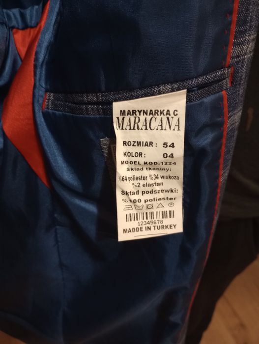 Marynarka męska  niebieska