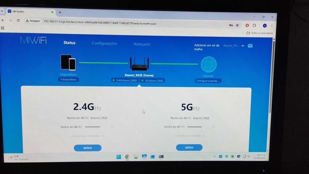 Router Xiaomi AX3200 Wi-Fi 6 Gigabit / Mesh com caixa original em ótimo estado negociável