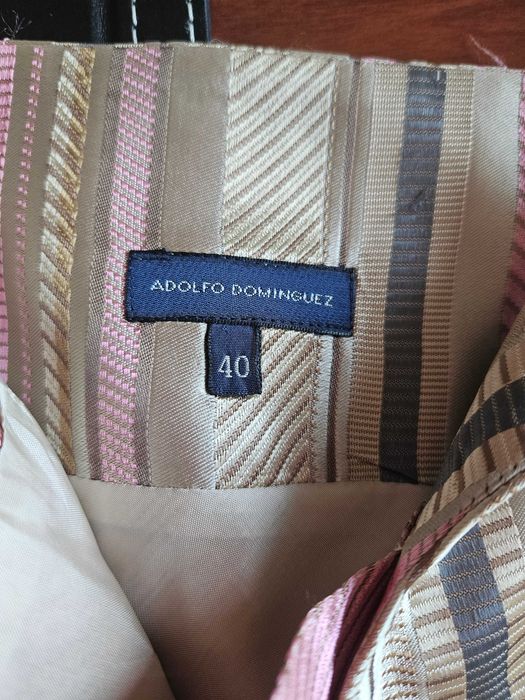 Vestido de Cerimónia Bege/Rosa/Verde Adolfo Dominguez