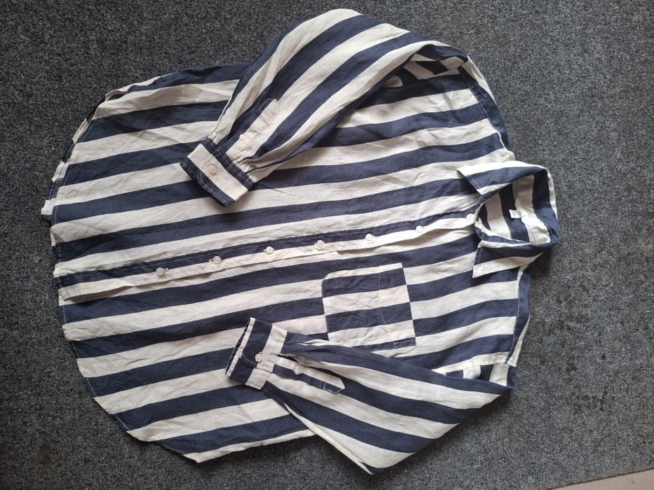 Рубашка льняная  оверсайз H&M разм.М-L