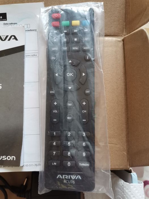 Ferguson Ariva T75 DVB-T2 H.265 HEVC dekoder tuner pilot komplet