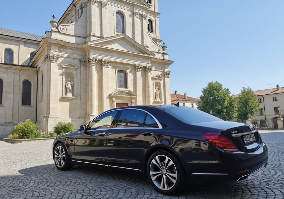 Mercedes S klasa do ślubu long