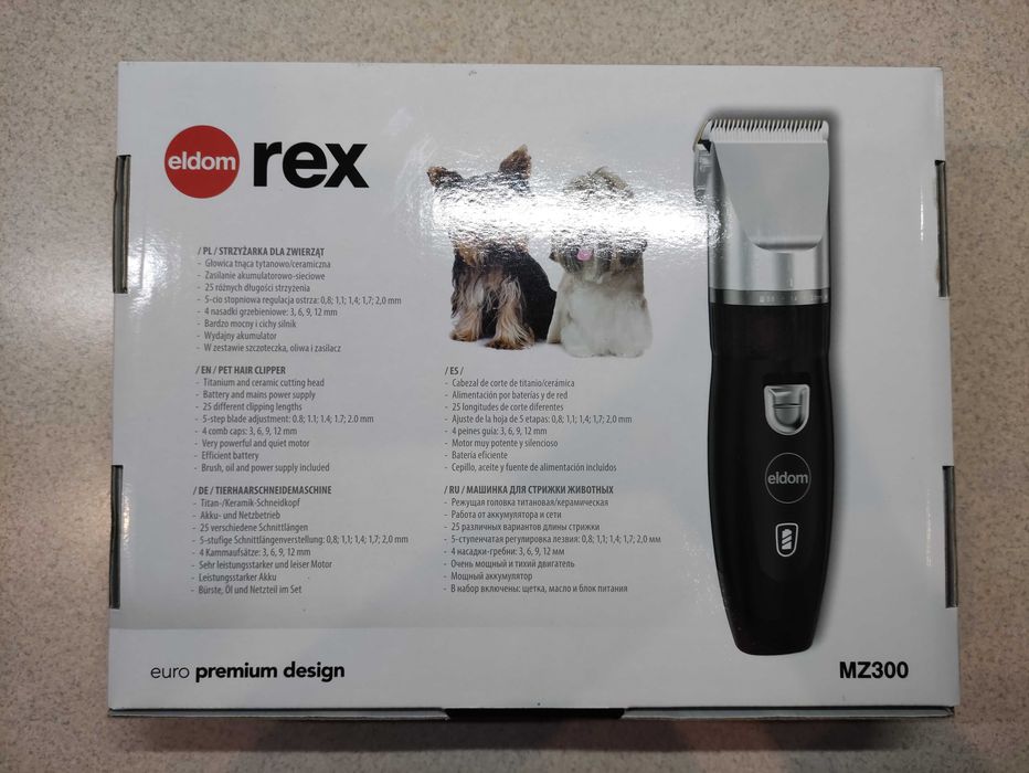 Strzyżarka dla zwierząt Eldom Rex używana