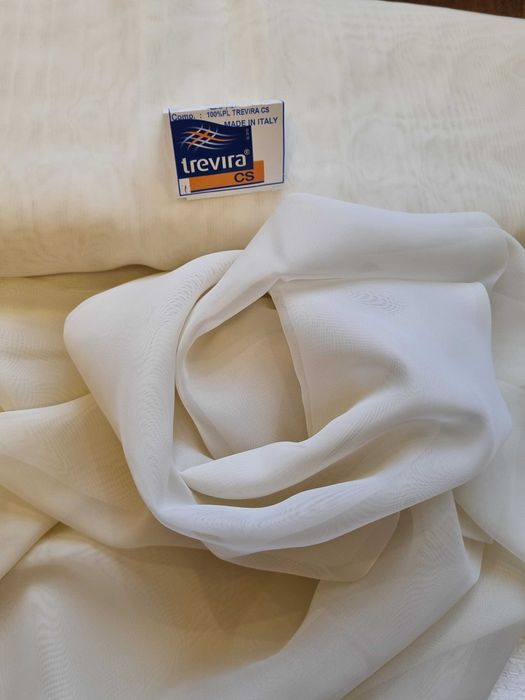 Тюль Италия. Trevira CS. высота 3 м. С утяжелителем.