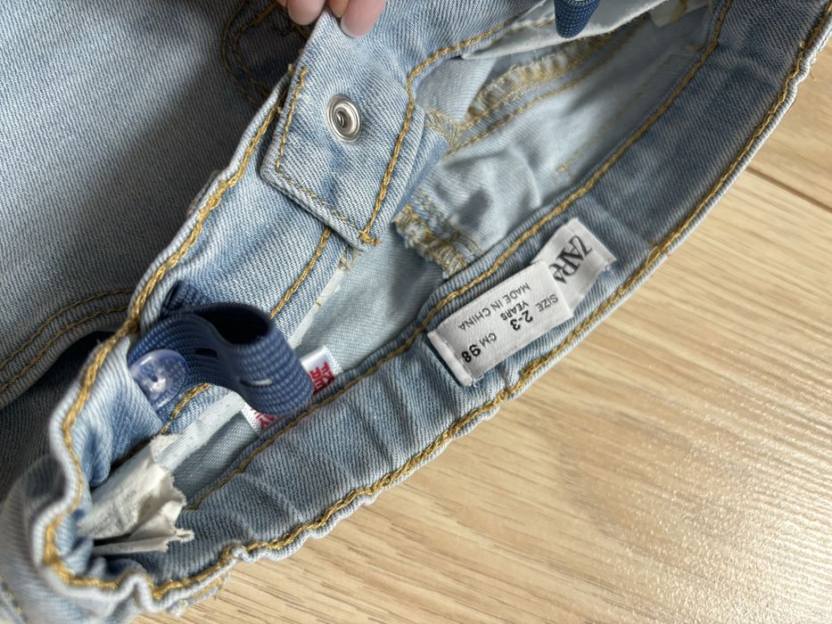 Spodnie jeans sztruks dla dziewczynki r. 98 H&M Zara