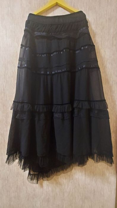 Юбки чёрные готика