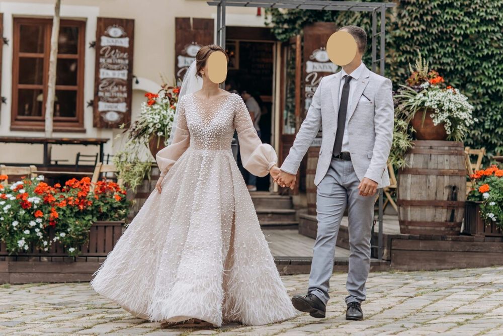 Весільна сукня ( з перлин та swarovski)