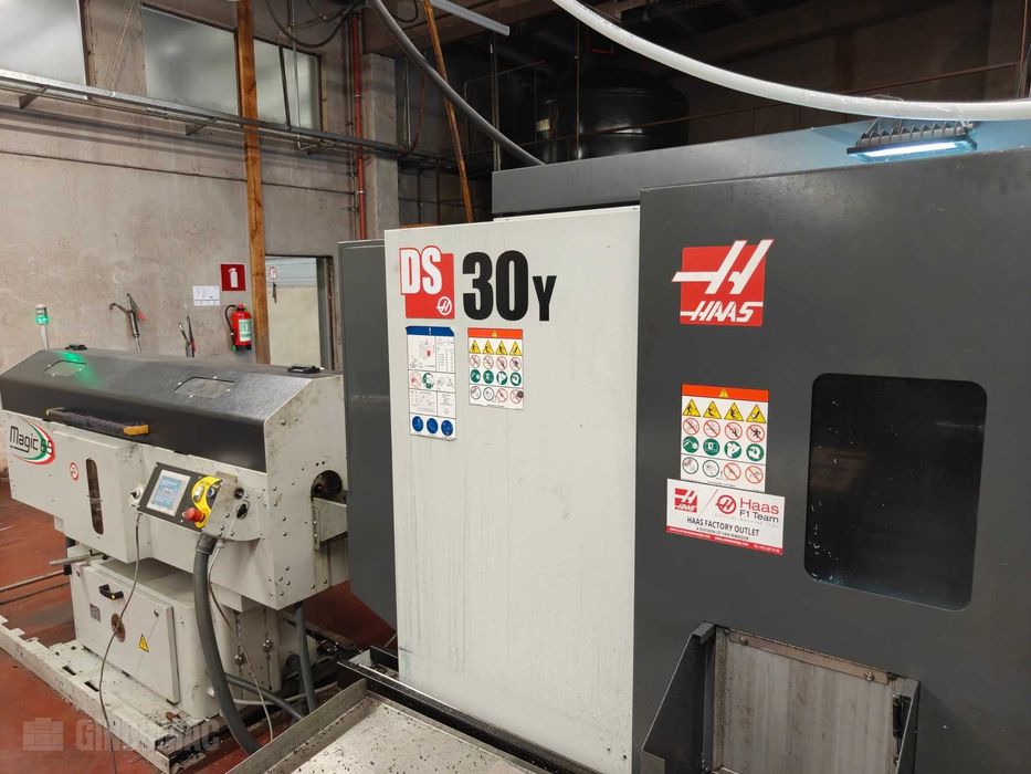 Tokarka HAAS DS30Y dwuwrzecionowa, z osią Y, osią C oraz narzędziami napędzanymi