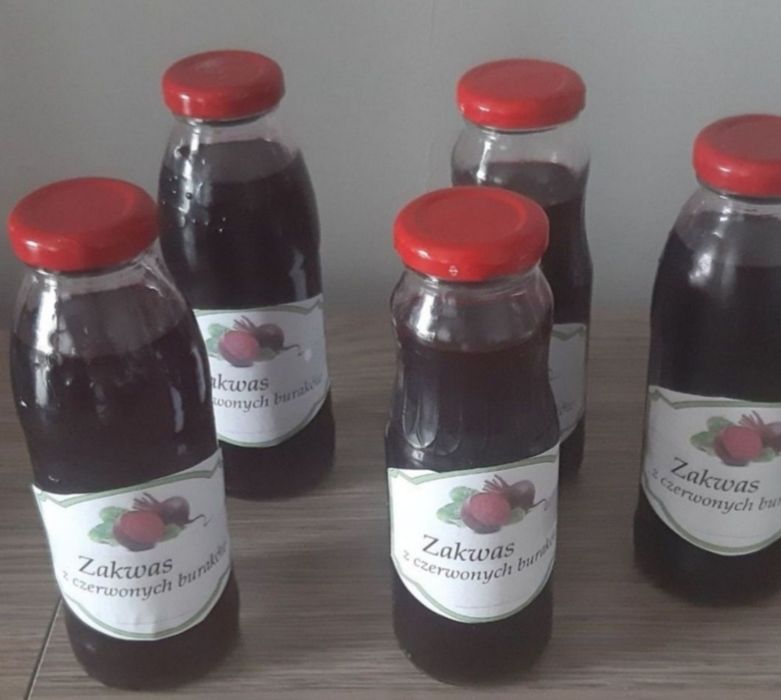 Domowy zakwas z czerwonych buraków probiotyk 300 ml