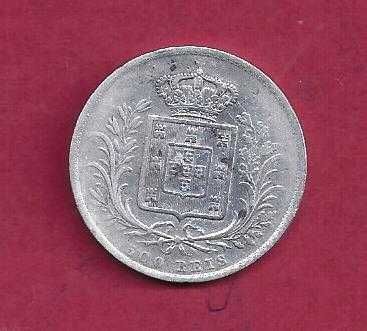 MONARQUIA   D. LUIS I  500  REIS    1864  PRATA