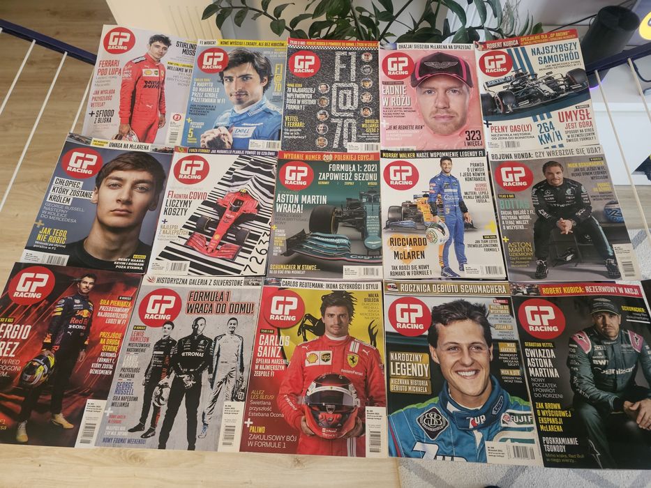 GP Racing 16 szt F1 archiwalnych wydań