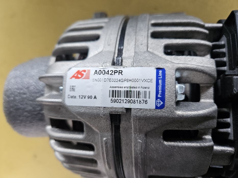 Audi A3 A4 nowy alternator AS A0042PR 90A VW Golf 1.6 1.8 1.9 TDI