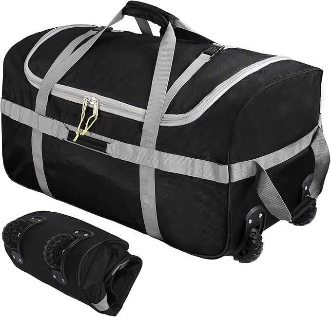campMax Duża Składana Torba Podróżna na Kółkach 120l. 75 x 40 x 40 cm