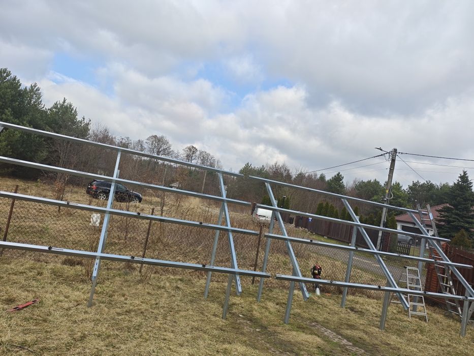 Konstrukcja naziemna fotowoltaika grunt