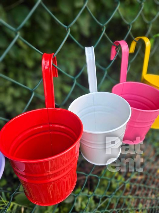Doniczki kolorowe 10 sztuk na rośliny wiaty do ogrodu na balkon taras