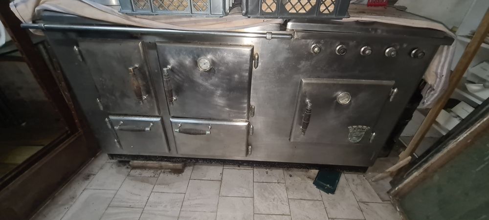 Fogão de lenha em inox