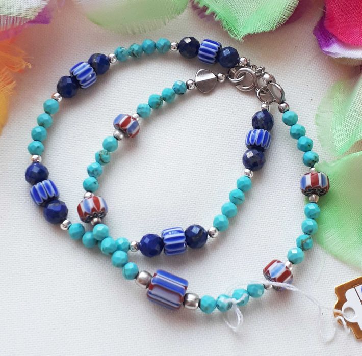 2 delikatne bransoletki handmade z kamieni naturalnych Czakry