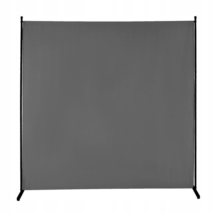 VEVOR ściana działowa 1 panel 180 cm szara solidna rama oxford