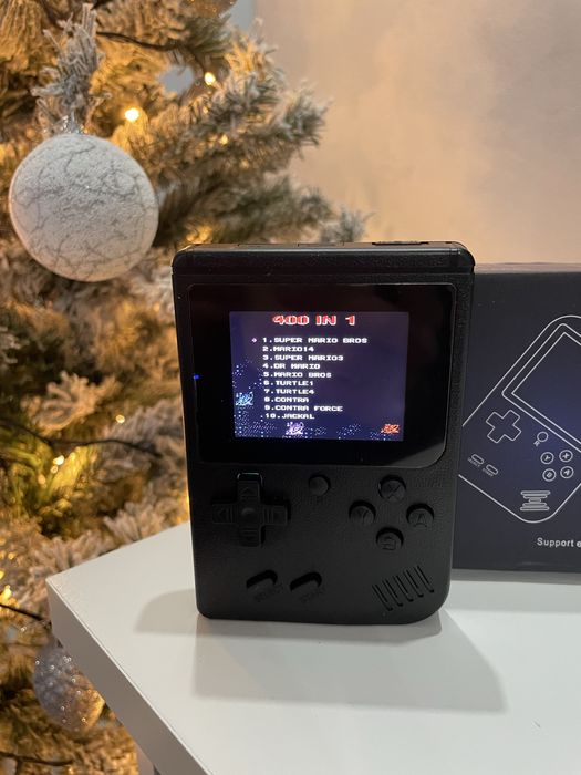 Consola Retro (Preta) 400 jogos clássicos - Game Box Retro