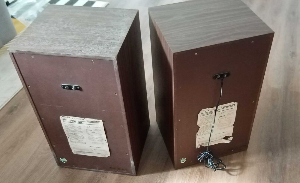 Aparelhagem gira-discos Vintage Pioneer  KH-4455 + colunas CS-411 | gira-discos e rádio a funcionar