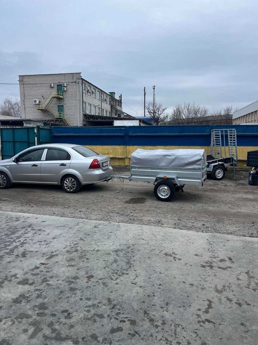 Одновісний причіп Дніпро-200 в оцинкованому кузові 200х130х40