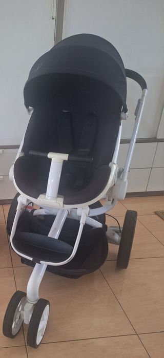 Carrinho Quinny + mochila traseira + capa chuva