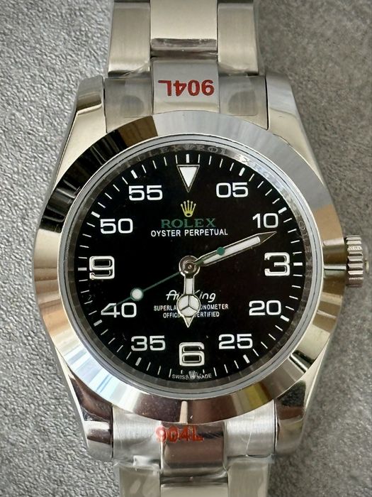 Чоловічий годинник Rolex Air King 40 mm. Мужские швейцарские часы