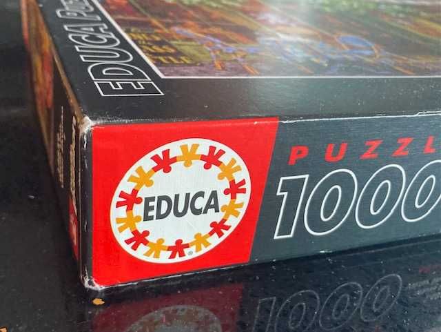 Puzzle raro 1000 peças Educa Viktor Shvaiko: White Lion