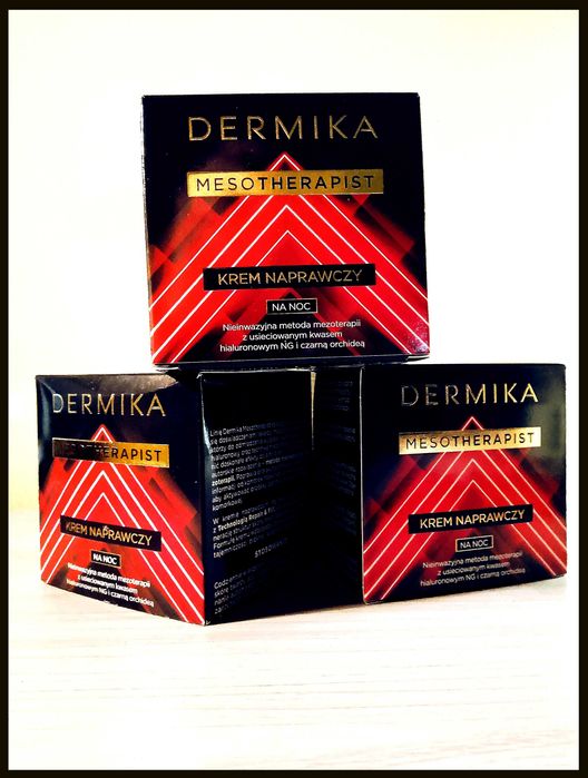 zestaw Dermika 3x krem na noc +45