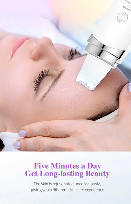 Aparelho de Limpeza Facial Ultrassónico 3 em 1 Renovador de Pele *NOVO