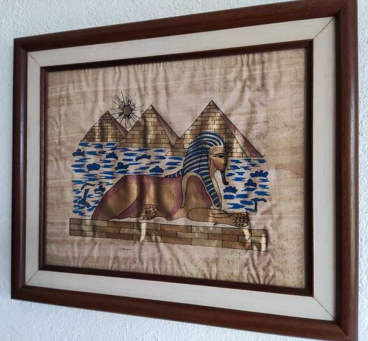 Framed Papyrus Painting429126751680604161