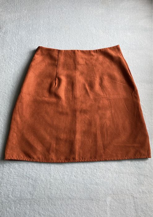 Замшева спідниця