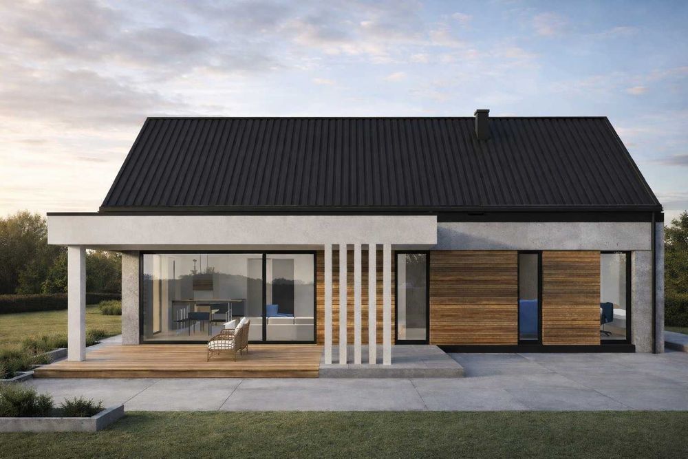 Dom 137,69 m² z garażem - Lubawa, ul. Lipowa - dach w trakcie realizacji - okna zamówione i opłacone