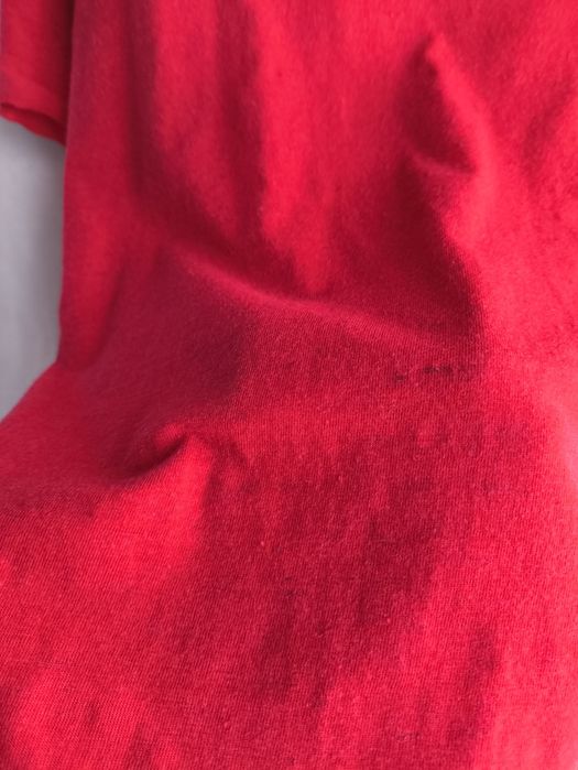 Reserved YFL 38 M 40 L  bluzka T shirt czerwona wiskoza len krótki rękaw