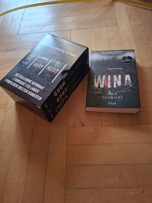 Zestaw książek Ślepiec, Grób, Mord, Wina