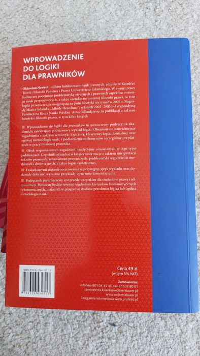 Wprowadzenie do logiki dla prawników. Oktawian Nawrot