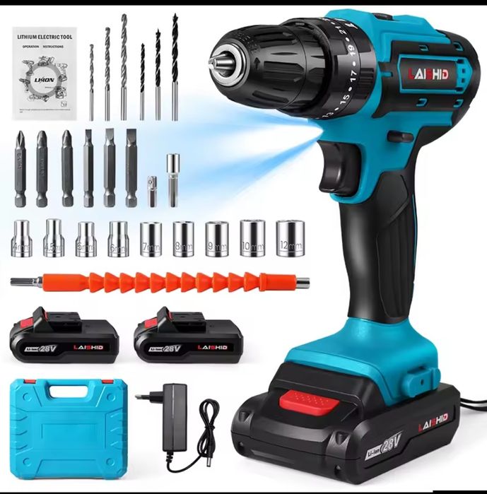 Aparafusadora bateria ( com 2 baterias)