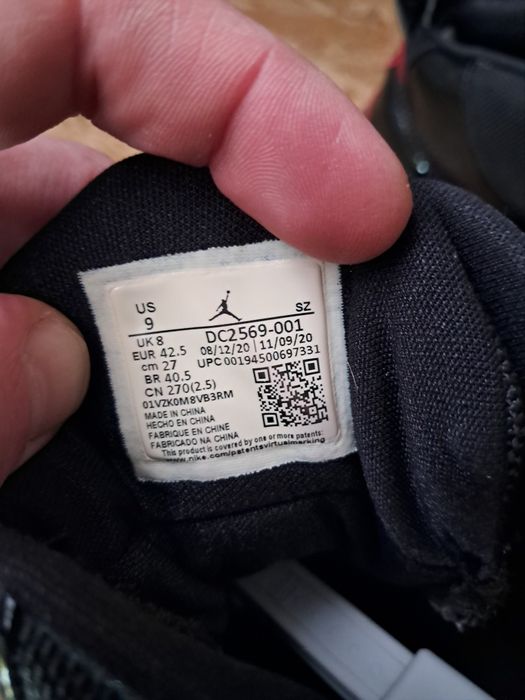 Кроссовки Air Jordan Flight 45 High 'Bred' DC2569-001.