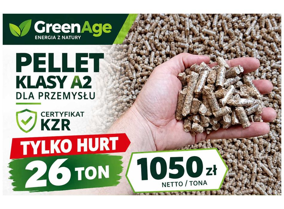 PELLET Klasy A2 8mm - Luz / Worki Big Bag na życzenie Klienta- Duże Ilości - Wysoka jakość / Niska Cena