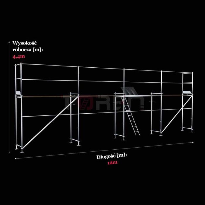 Rusztowanie poznańskie elewacyjne Plettac, pow.rob.52m2